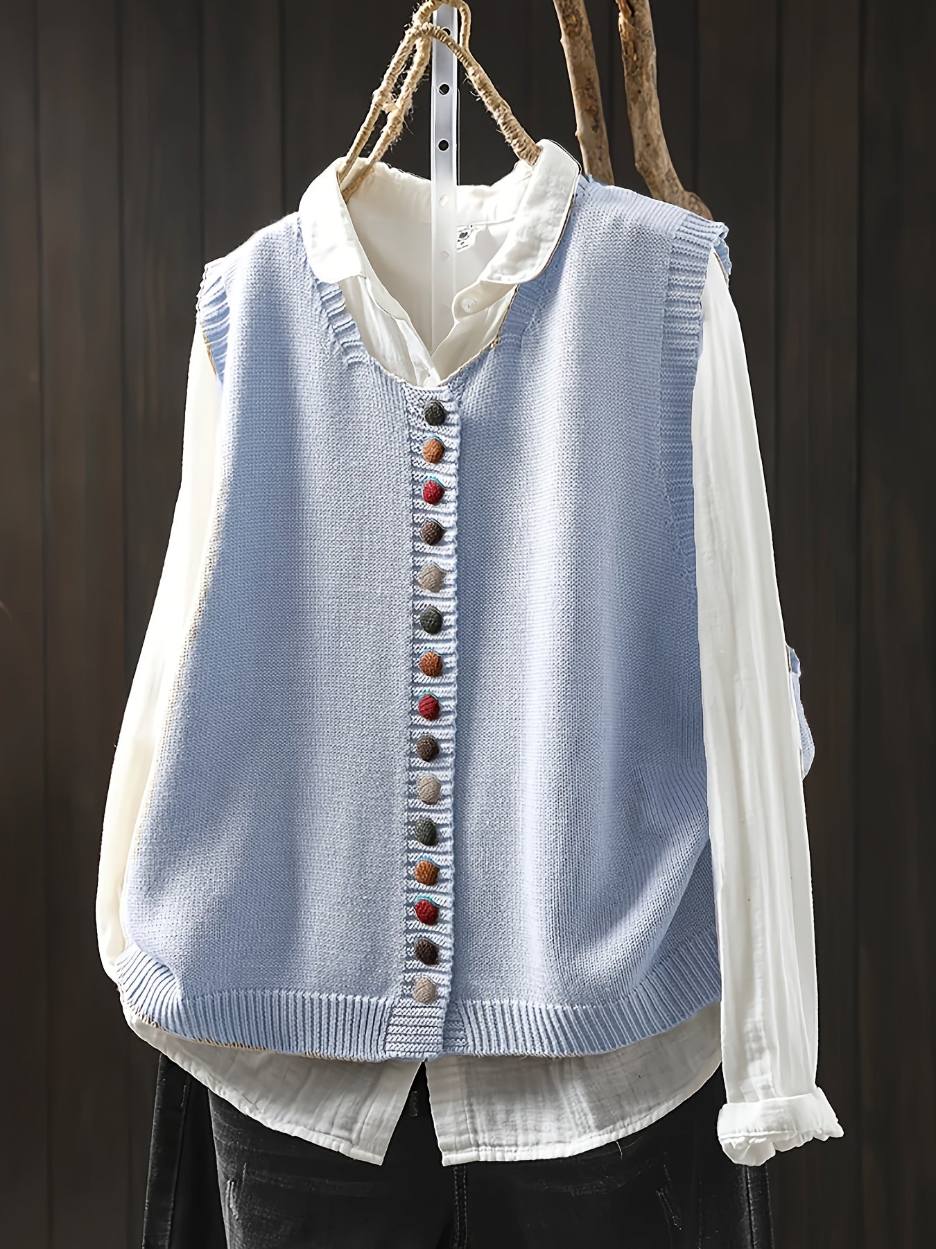Frederika™ | Ærmeløs Strikket Vest