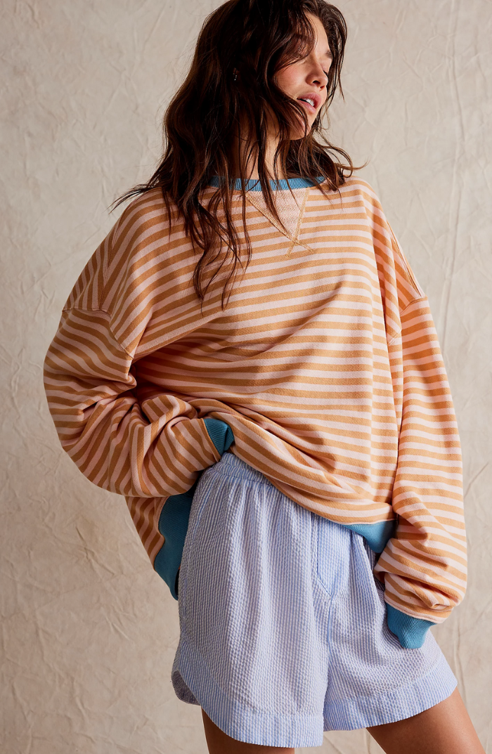 Frederika™ | Oversized stribet sweater