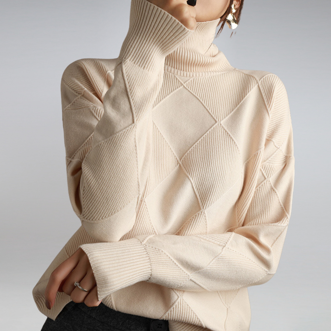 Frederika™ | Blød Rullekravesweater