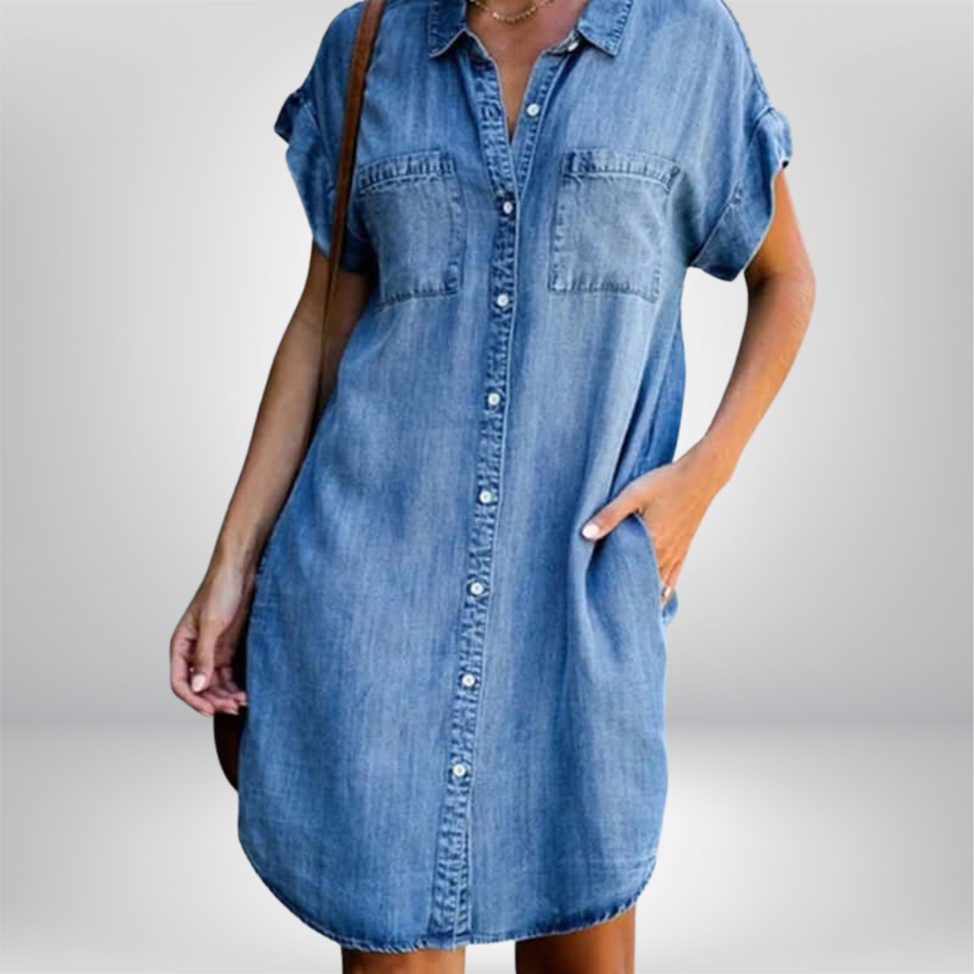 Frederika™ | Casual Denimkjole