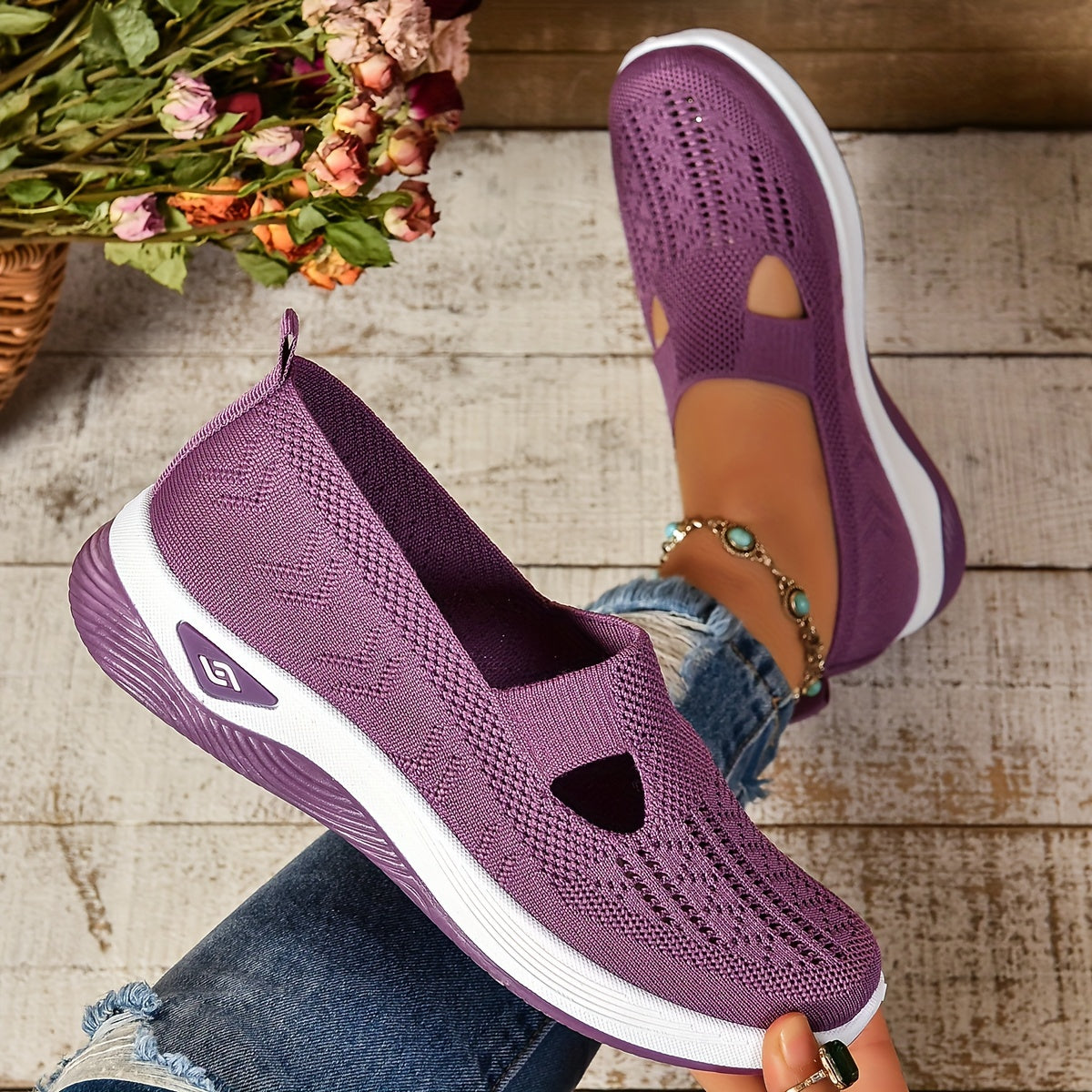 Carmelle – Slip-On åndbare vandresko