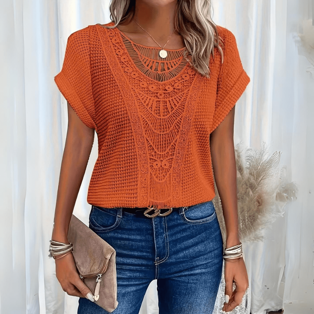 Eva™ | Elegant Ibiza-inspireret Bluse