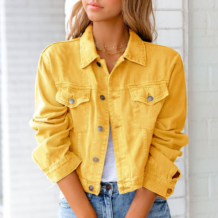 Frederika™ | Stilfuld Forårs Denimjakke