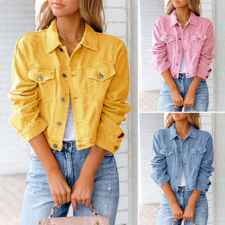 Frederika™ | Stilfuld Forårs Denimjakke