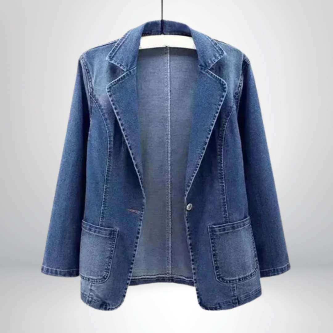 Frederika™ | Stilfuld Denimblazer Til Kvinder