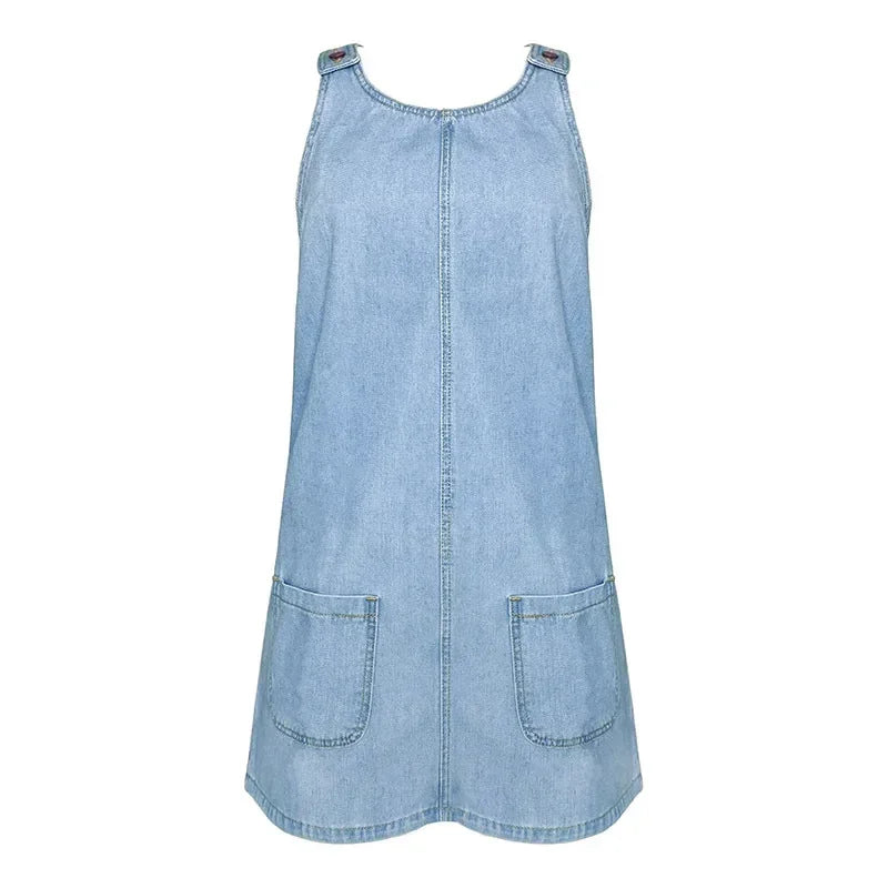Frederika™ | Praktisk og Let Denim Sommerkjole
