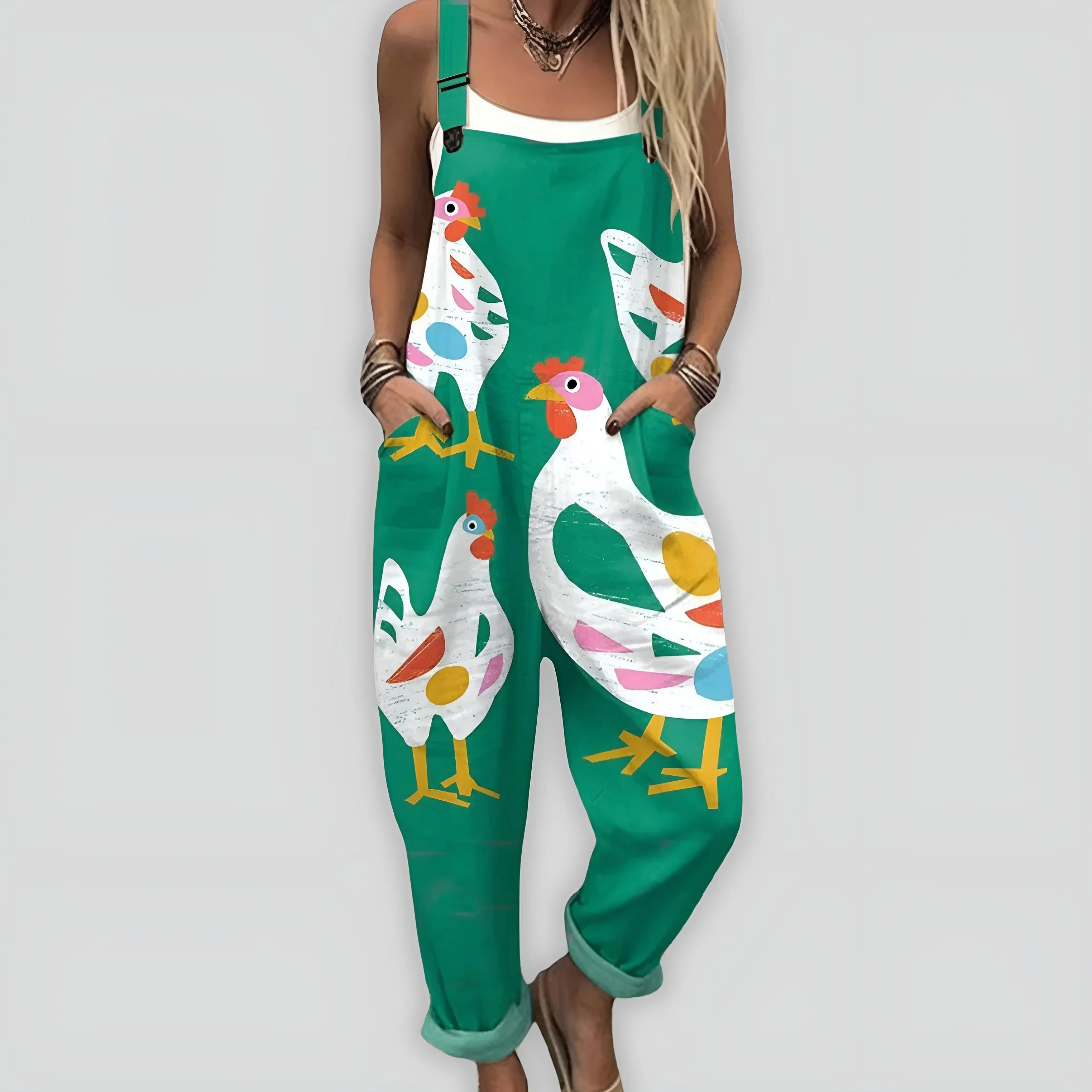 Frederika | Komfortabel og Stilfuld Jumpsuit med Løs Pasform