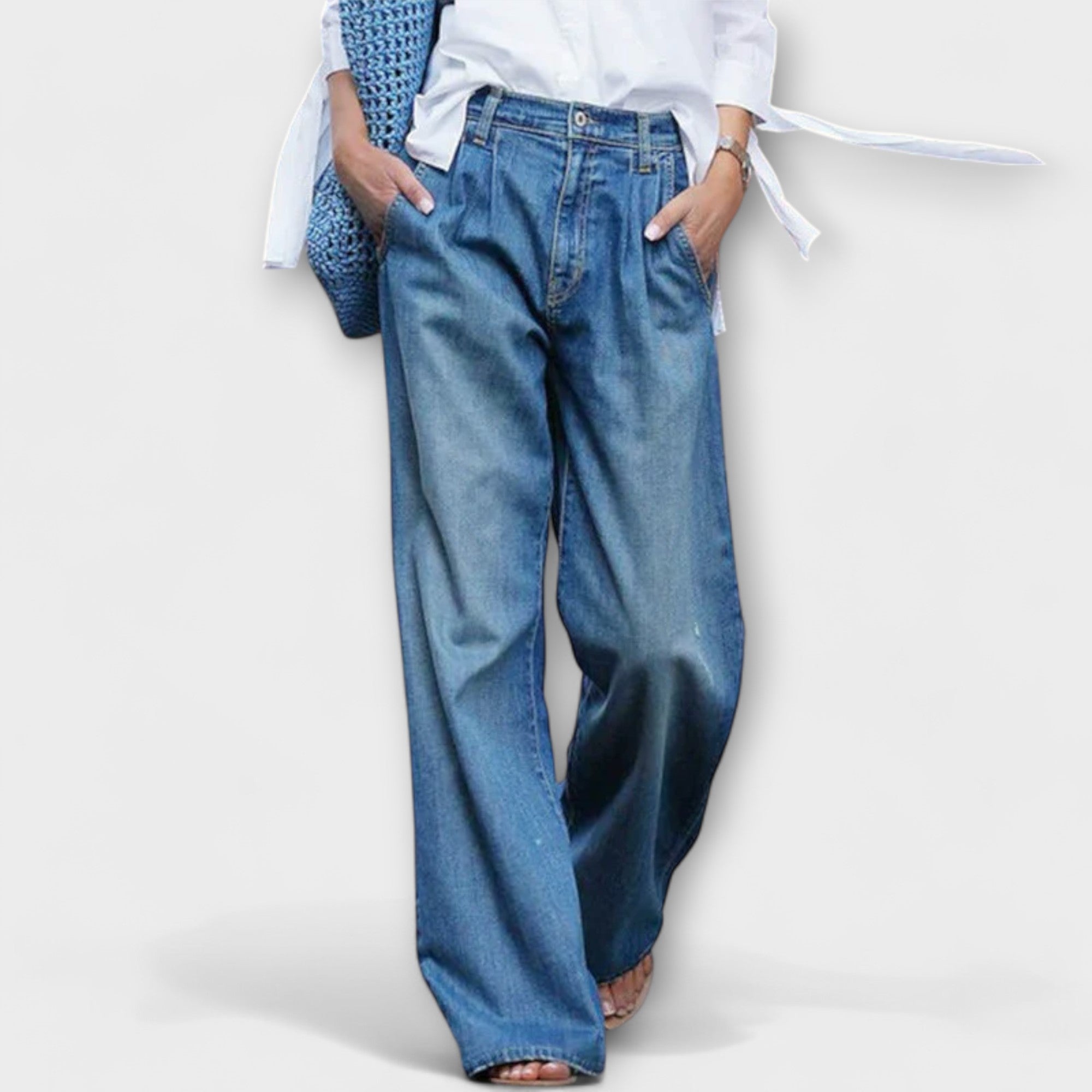 Ava - Højkvalitetsjeans med vide ben