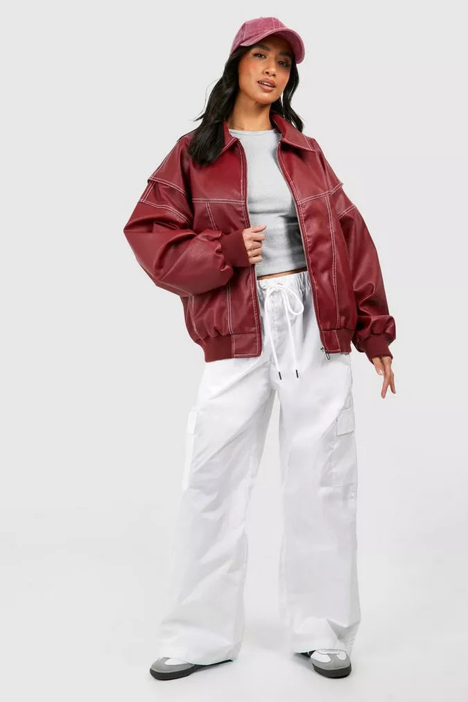 Frederika™ | Oversized Læderjakke