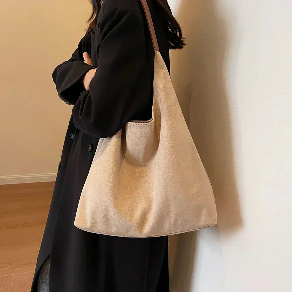 Frederika™ | Stilfuld Ruskind Tote Taske