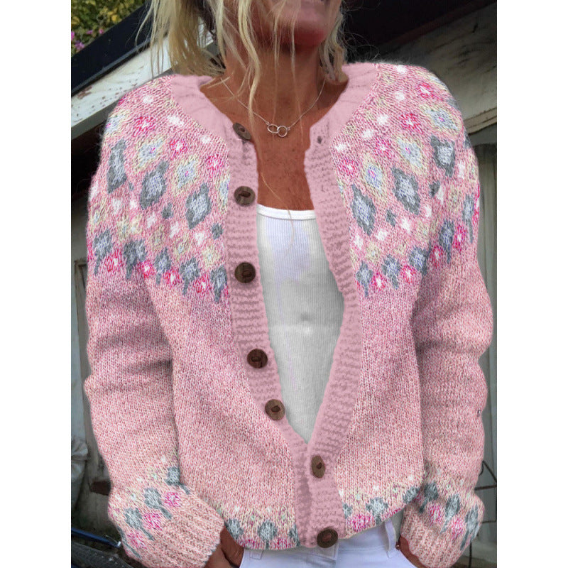 Frederika™ | Let cardigan med legende print