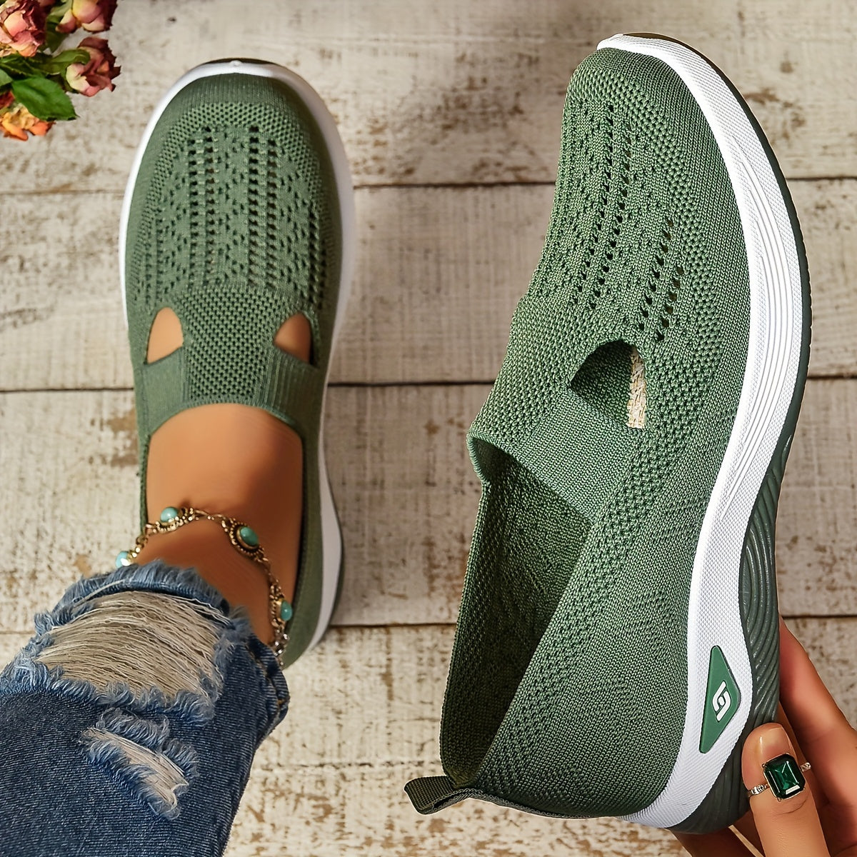 Carmelle – Slip-On åndbare vandresko