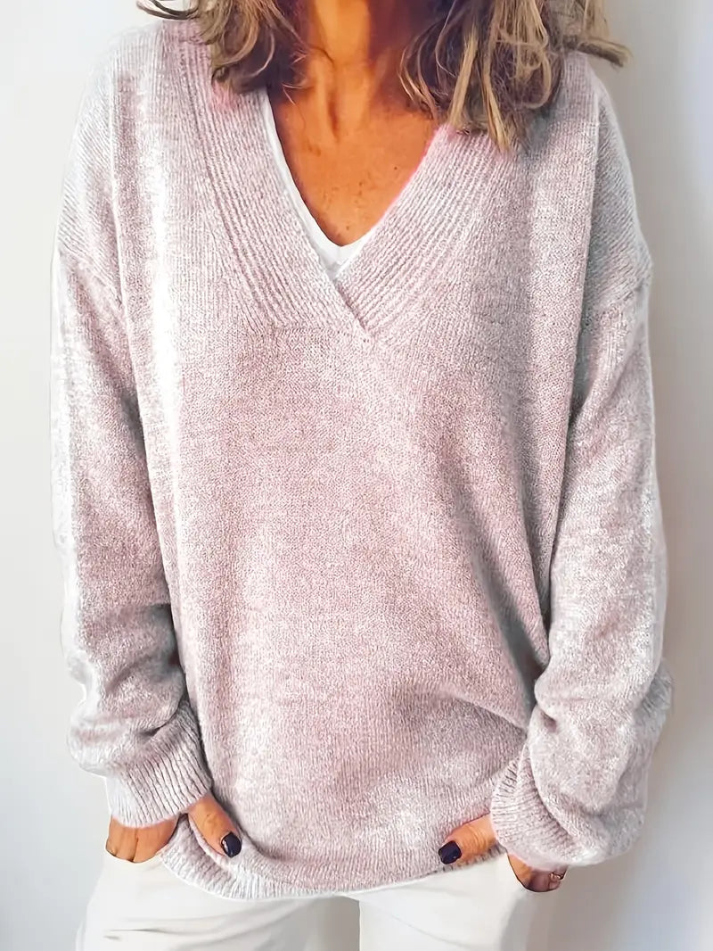 Frederika™ | Blød og Tidløs V-Hals Sweater