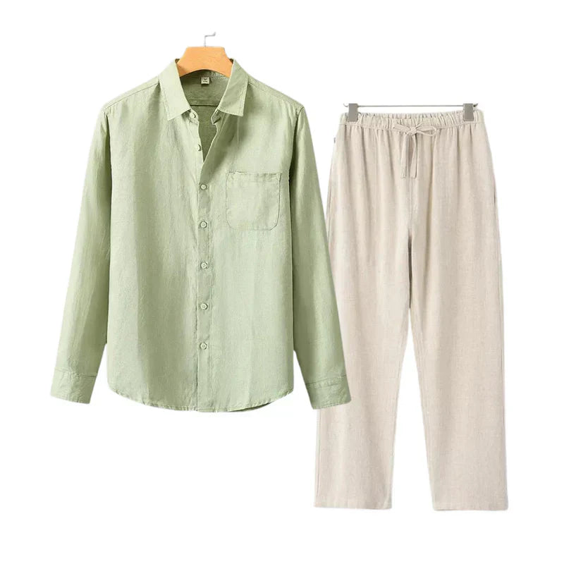 Frederik™ | Linned Combo Langærmet