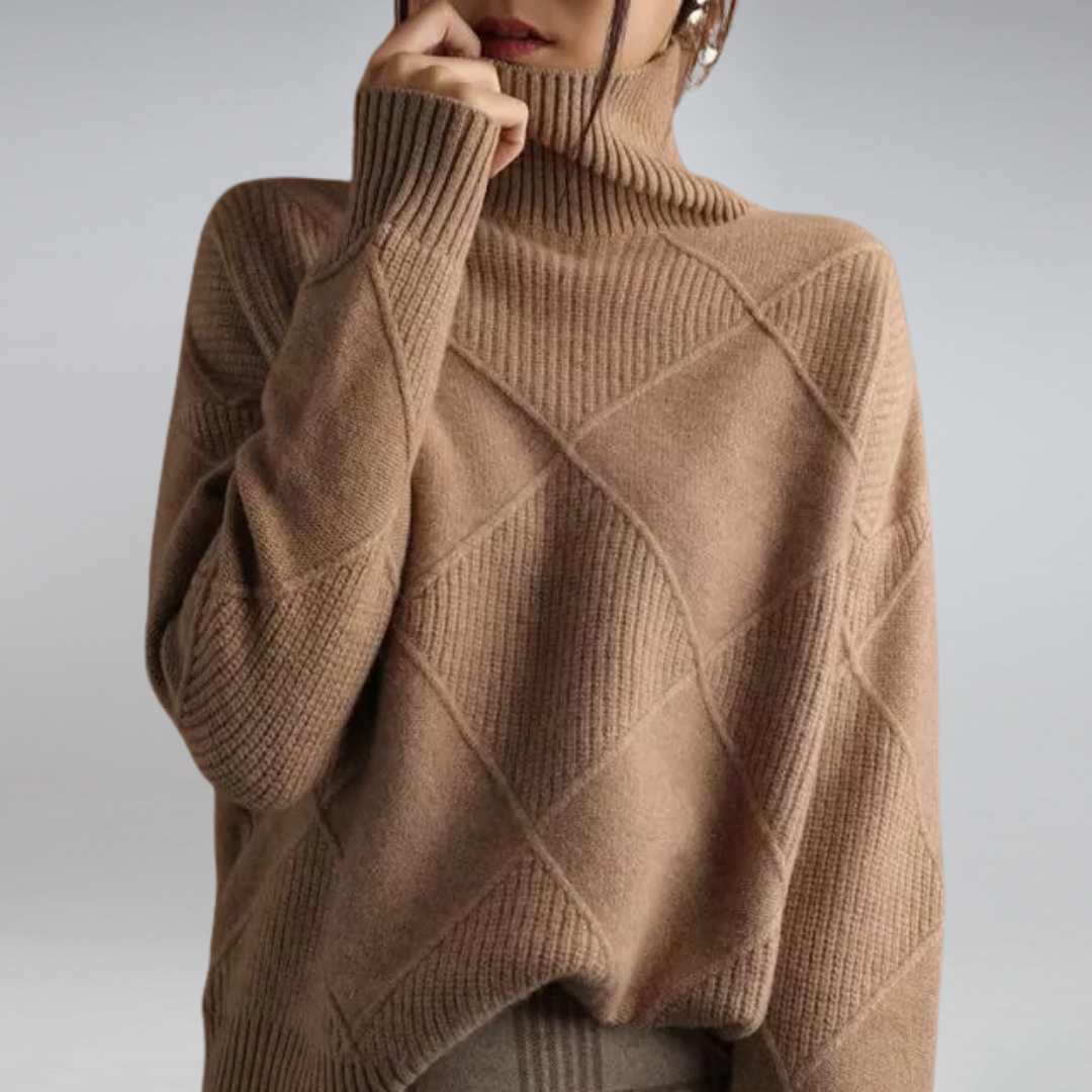 Frederika™ | Blød Rullekravesweater