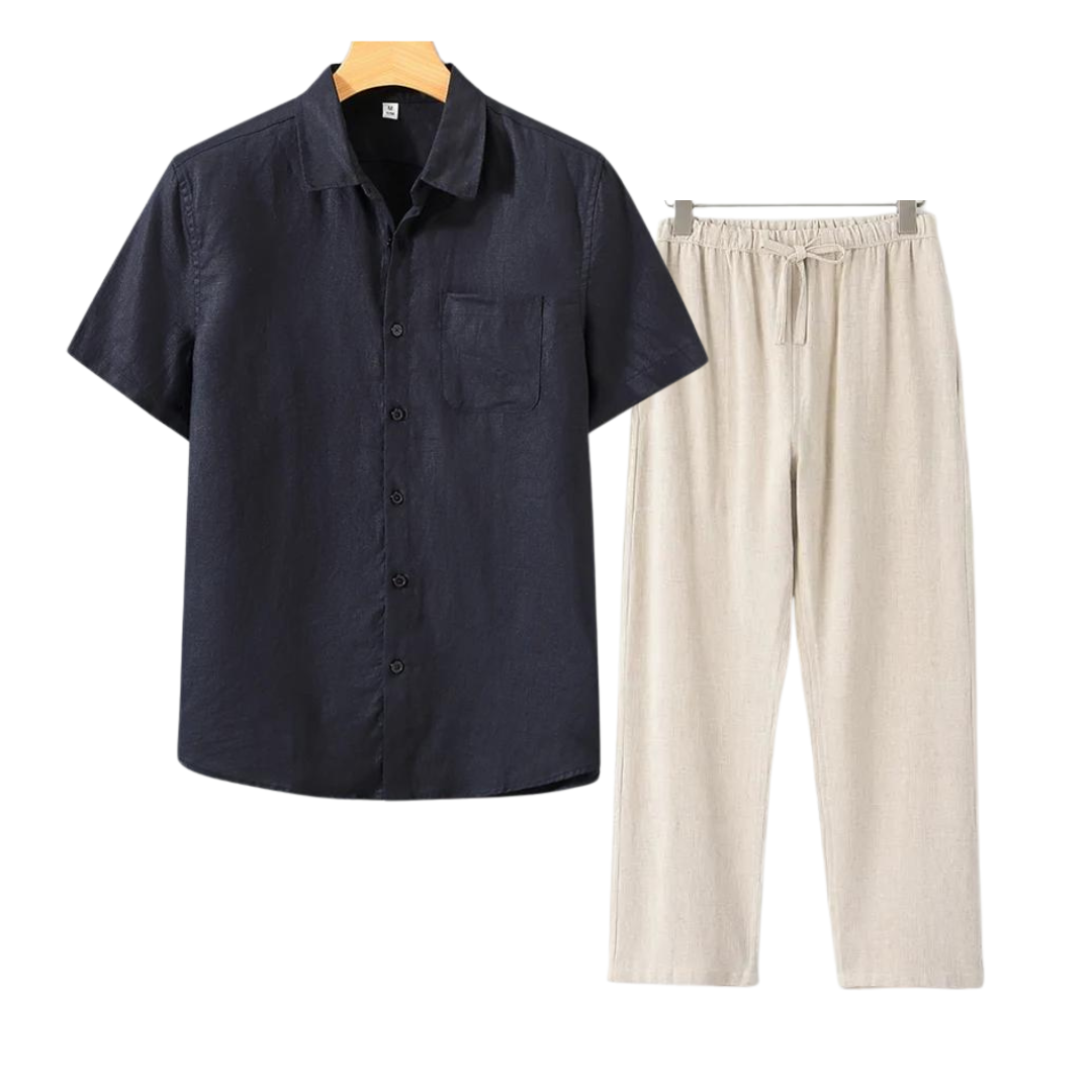 Frederik™ | Linned Combo Korte Mouw