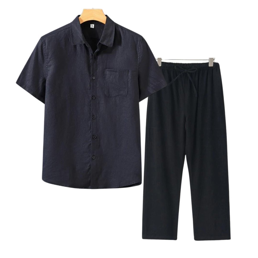 Frederik™ | Linned Combo Korte Mouw