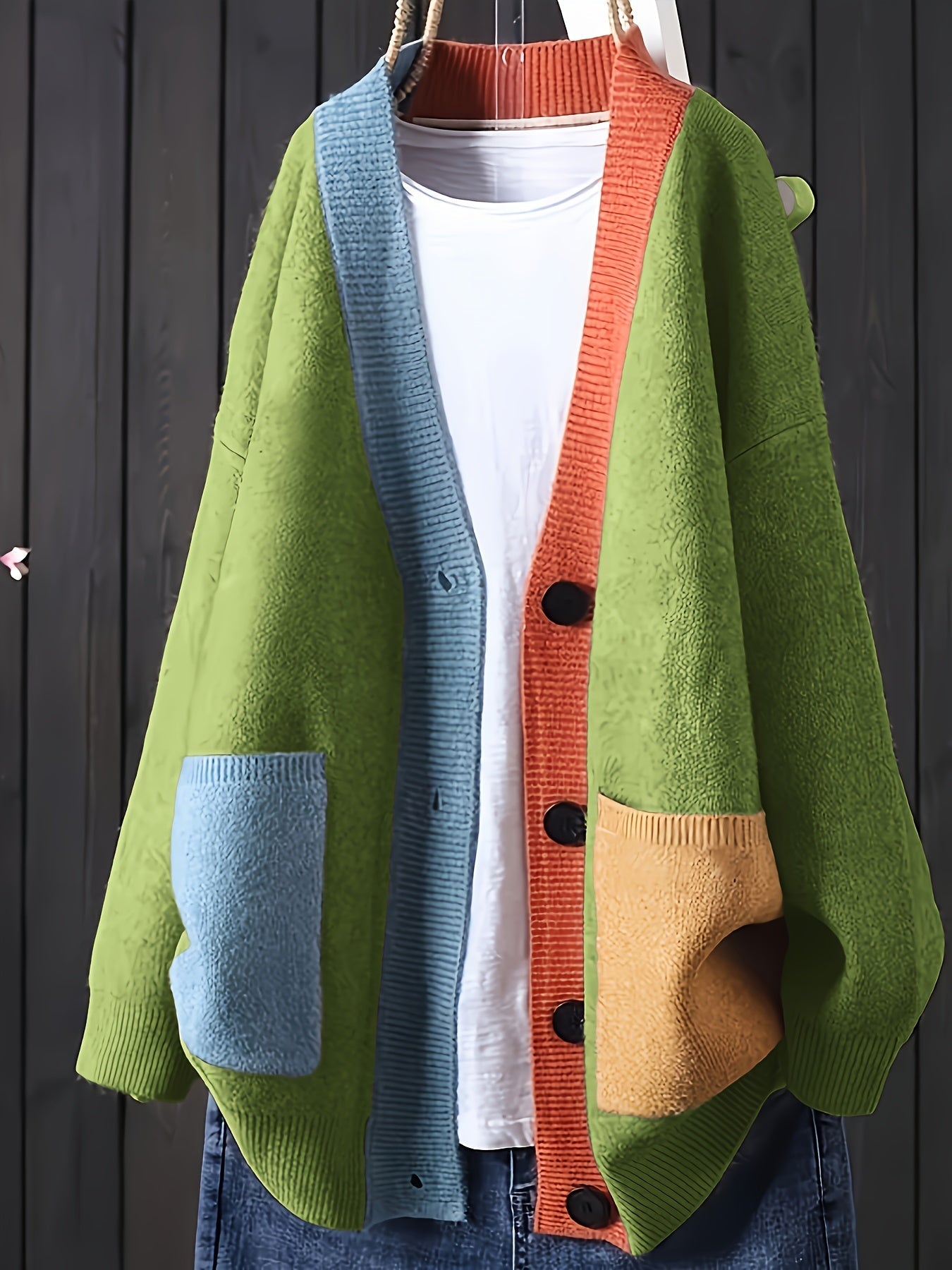 Frederika™ | Afslappet Farverig Cardigan