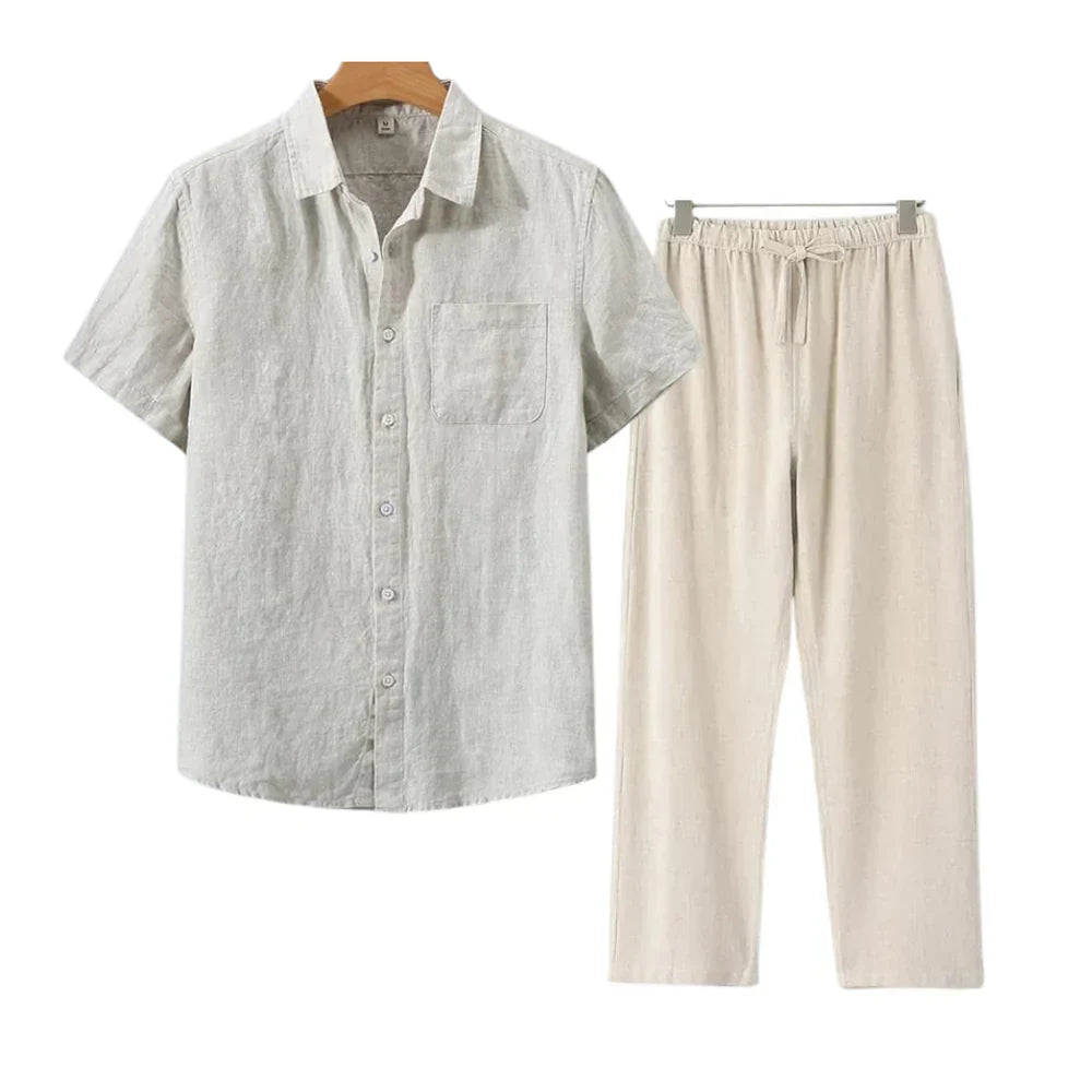 Frederik™ | Linned Combo Korte Mouw