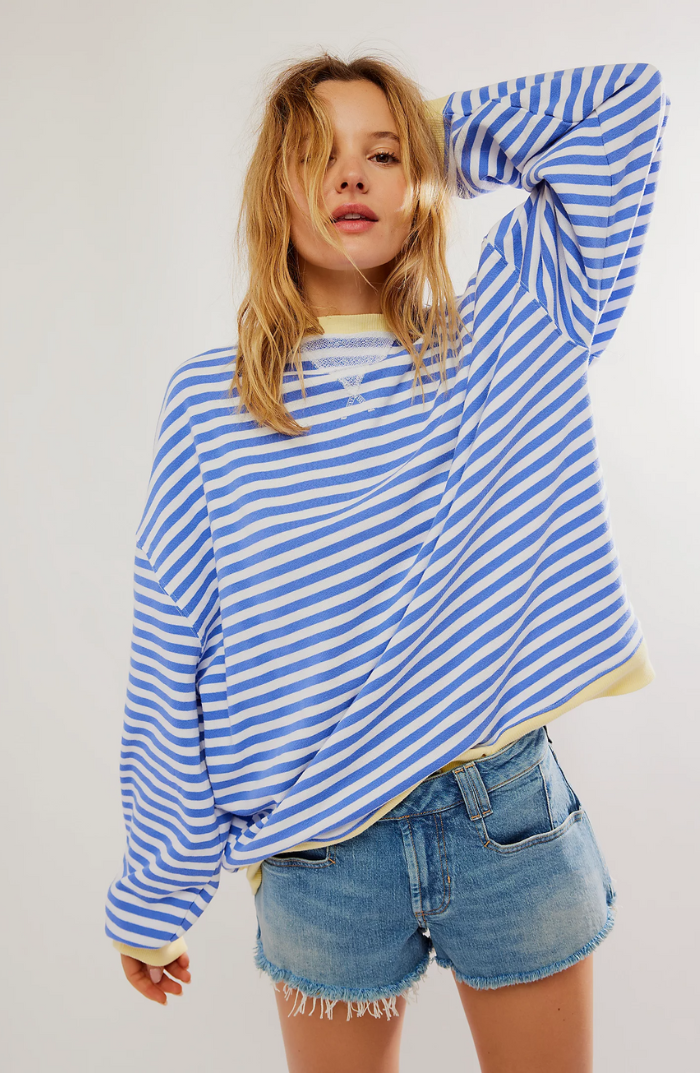 Frederika™ | Oversized stribet sweater