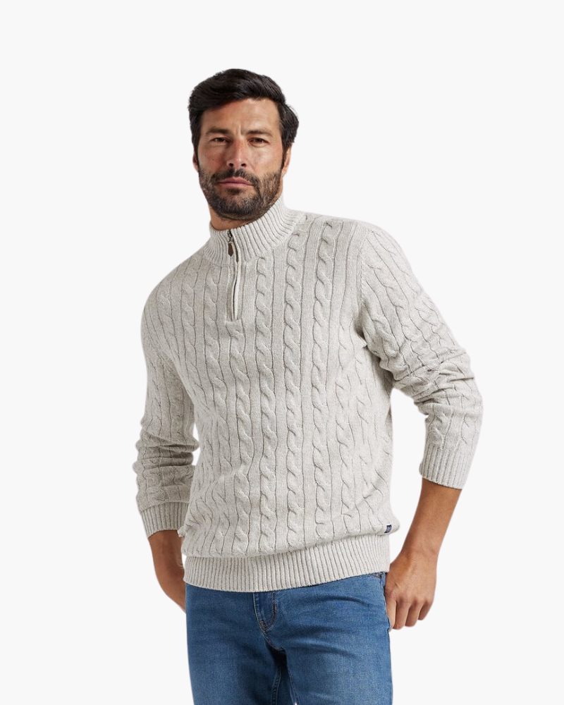 Frederik halvzip-sweater