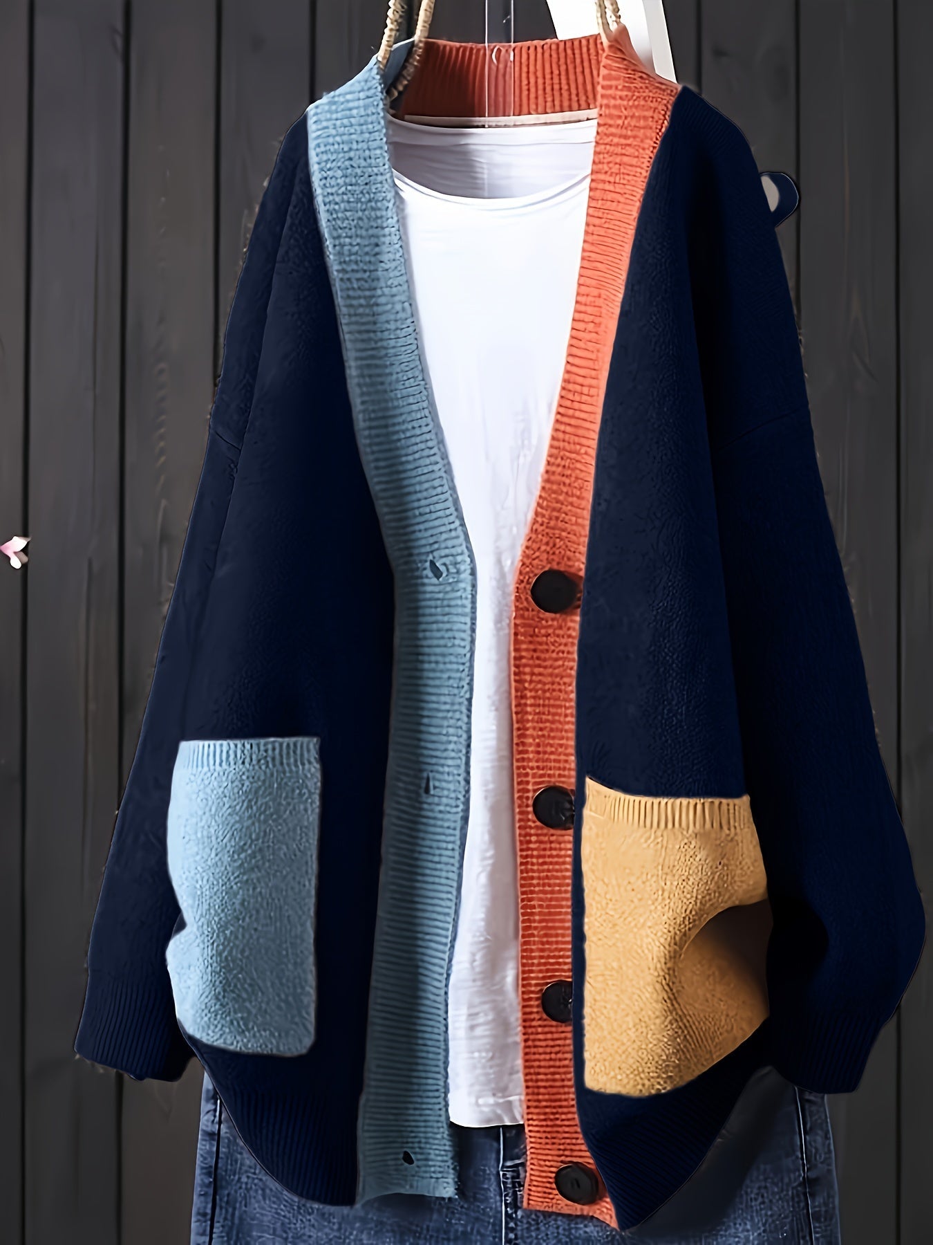 Frederika™ | Afslappet Farverig Cardigan