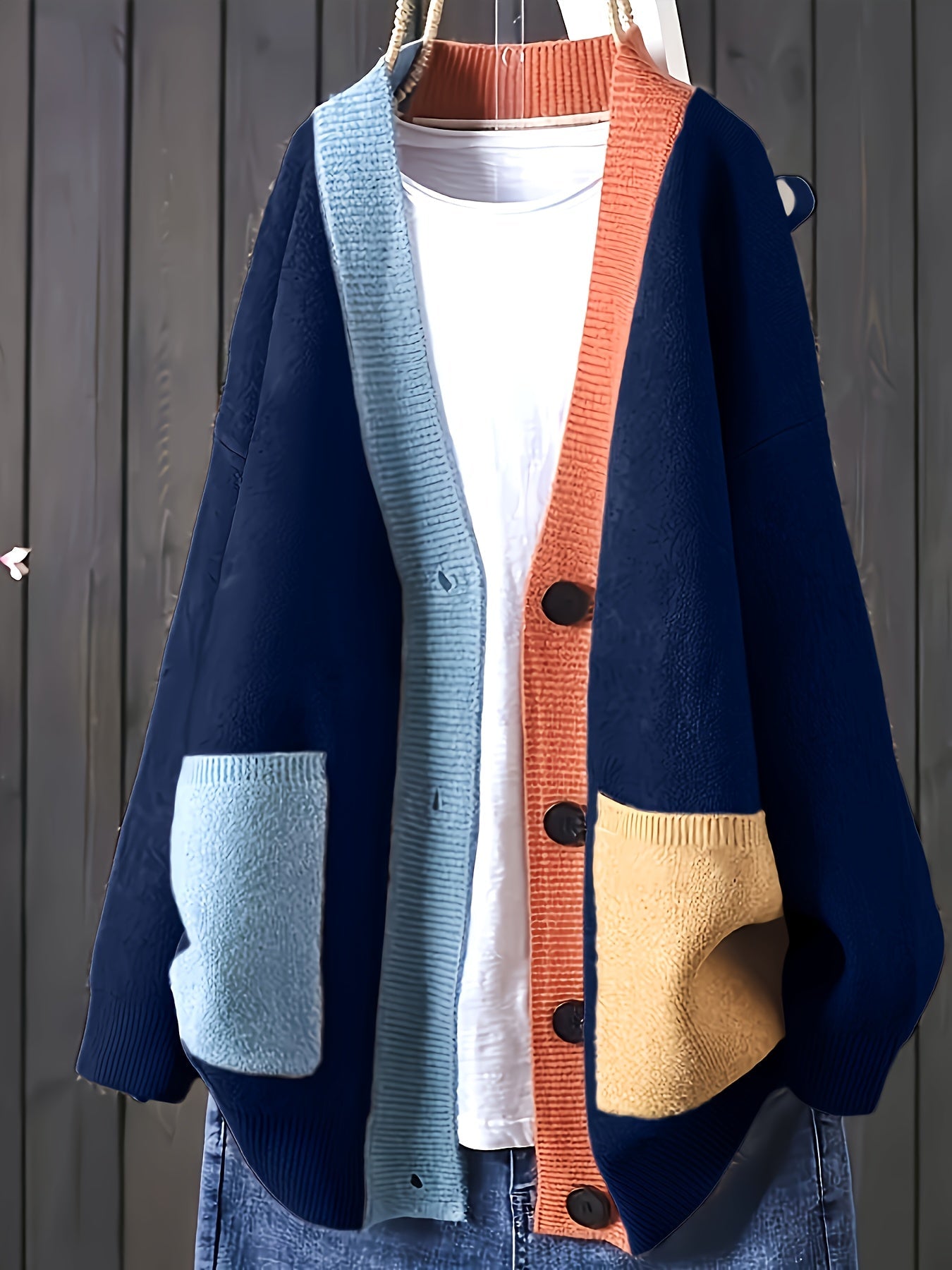 Frederika™ | Afslappet Farverig Cardigan