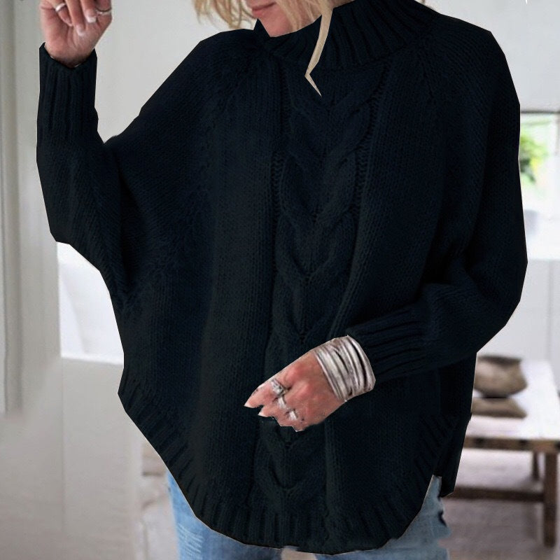 Frederika™ | Elegant poncho-inspireret trøje