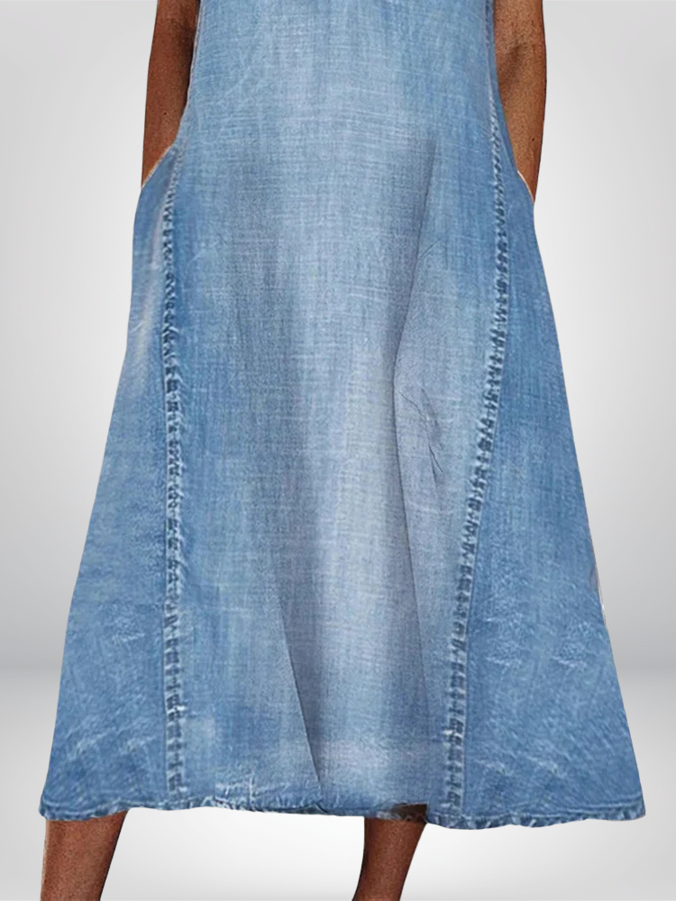 Frederika™ | Denim Comfort-Kjole