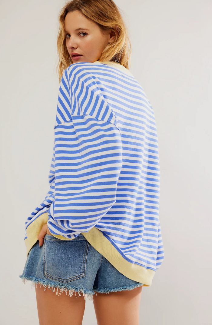 Frederika™ | Oversized stribet sweater