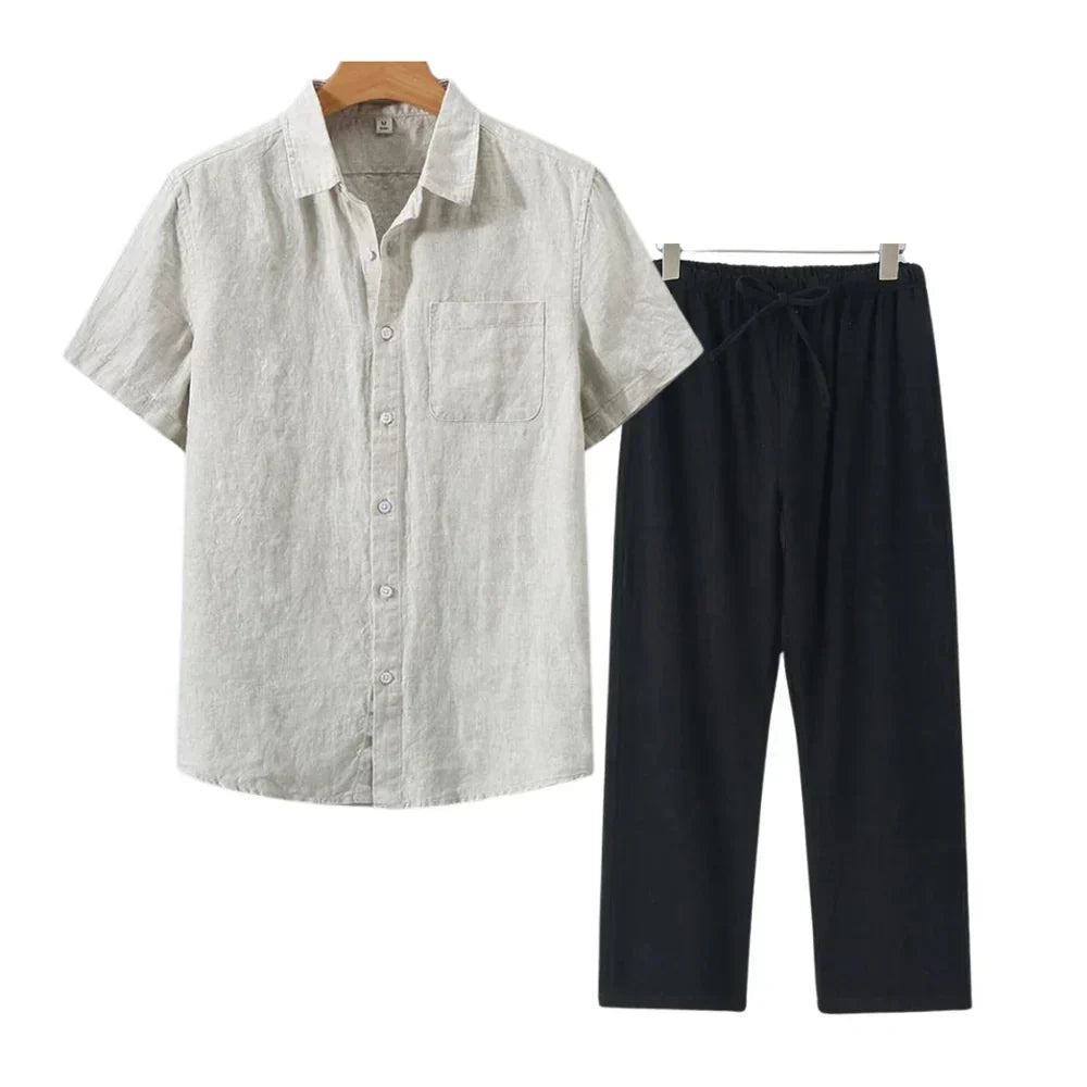Frederik™ | Linned Combo Korte Mouw
