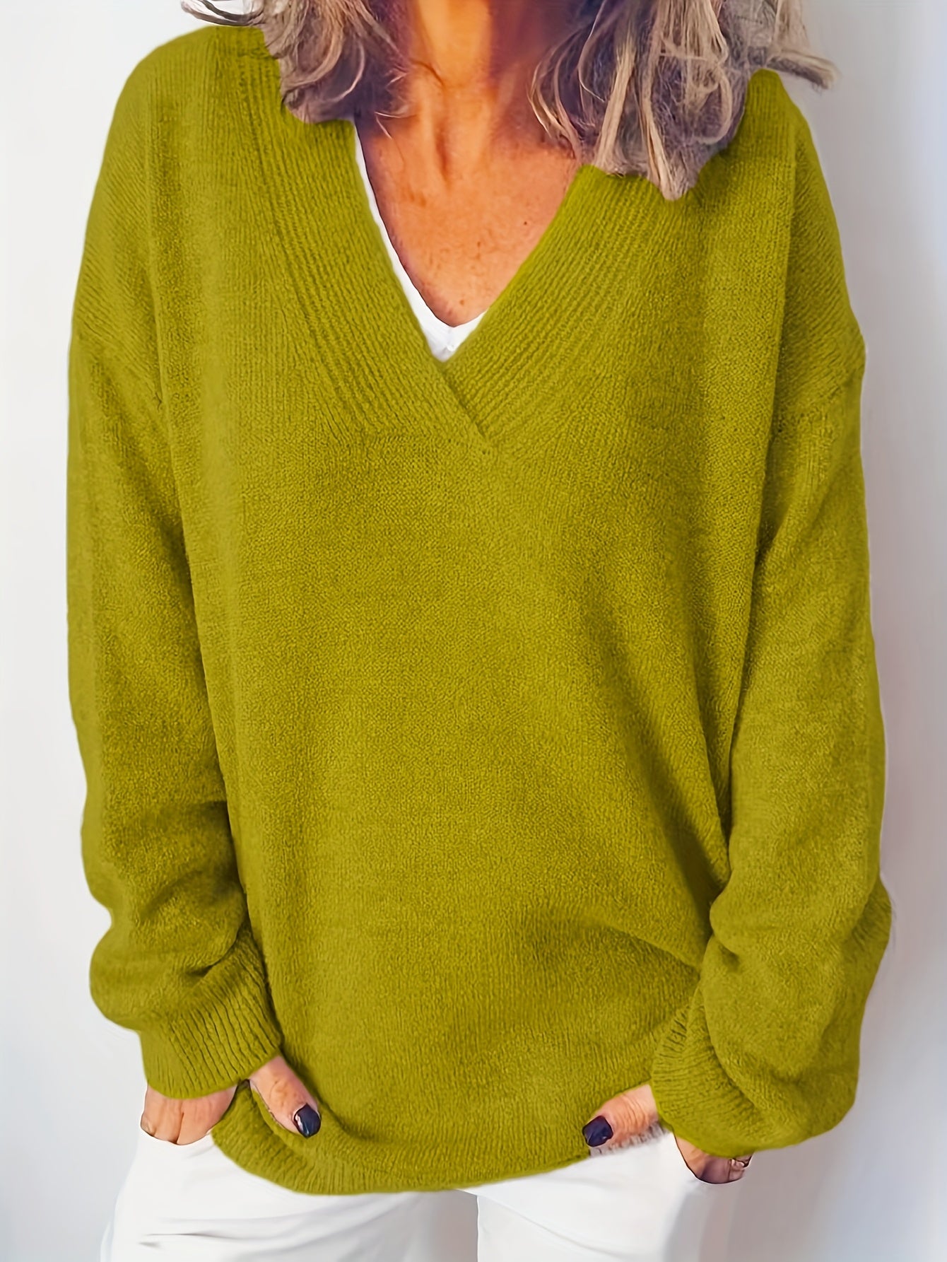 Frederika™ | Blød og Tidløs V-Hals Sweater
