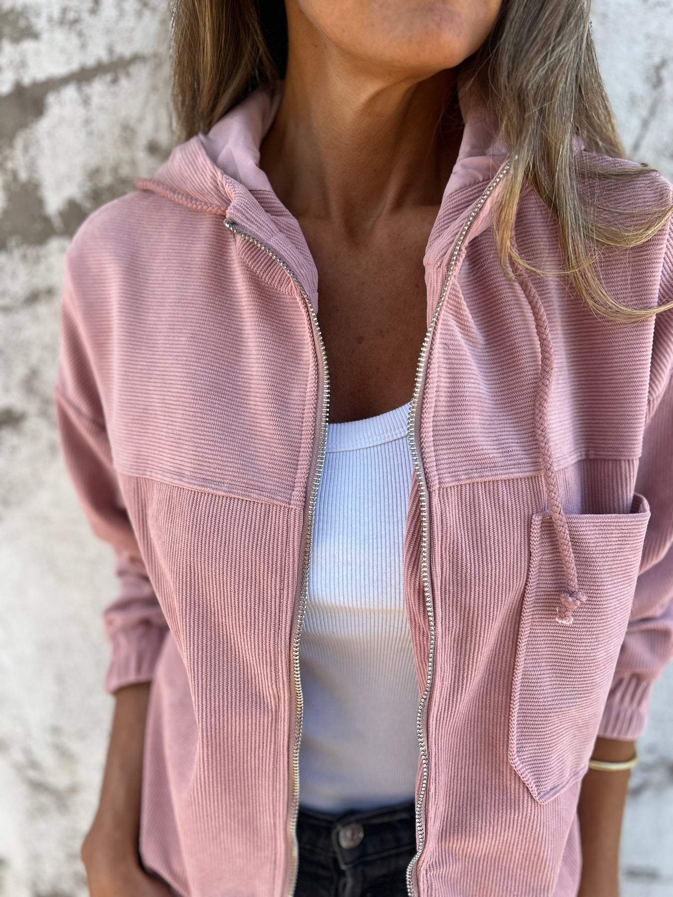 Frederika™ | Casual jakke med hætte og lynlås