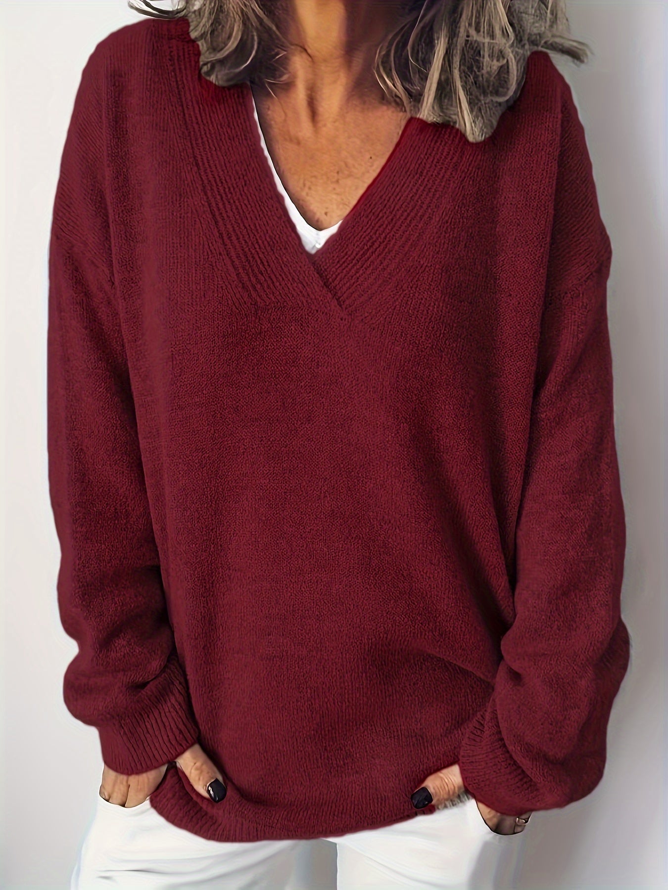 Frederika™ | Blød og Tidløs V-Hals Sweater
