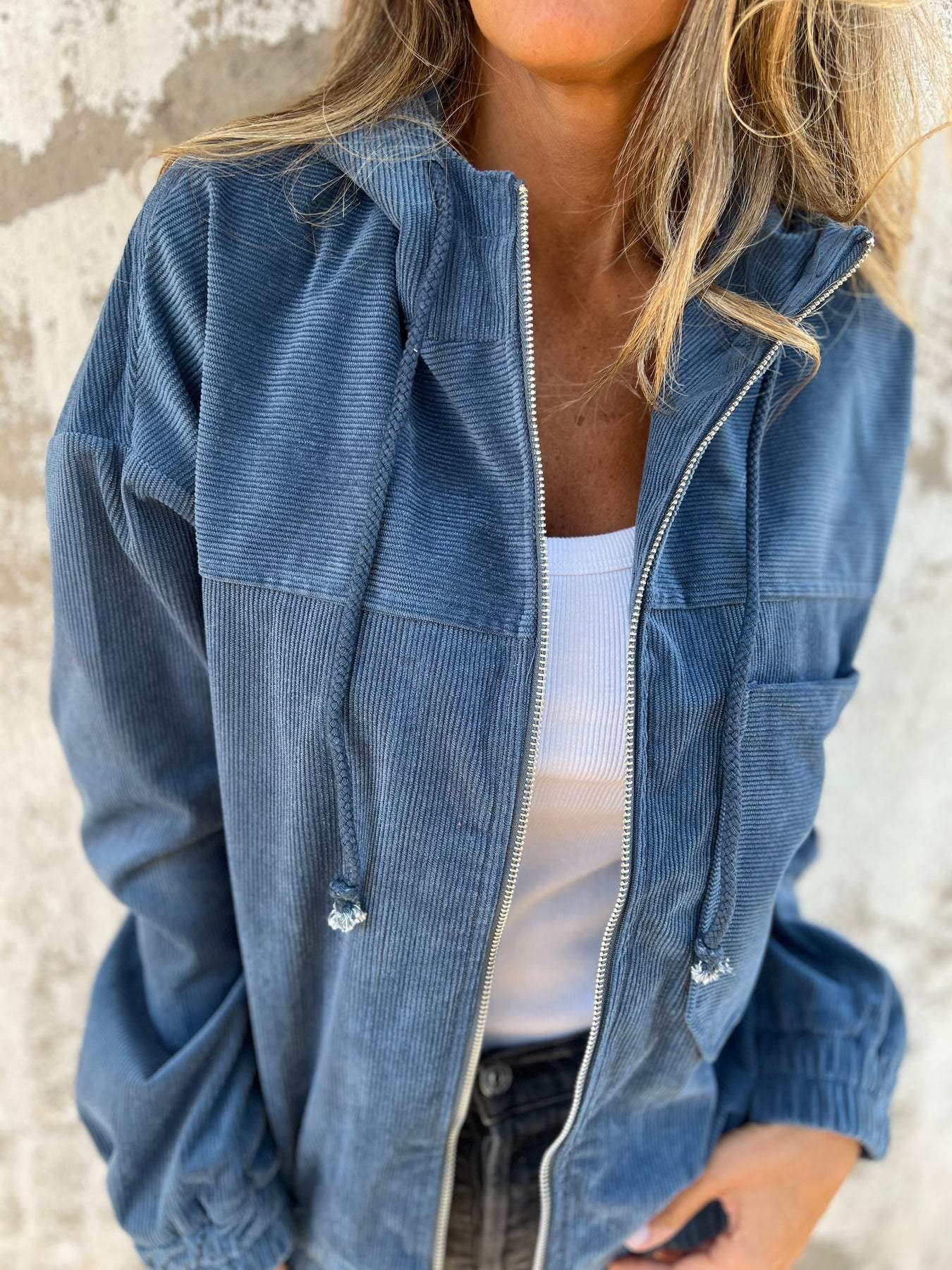 Frederika™ | Casual jakke med hætte og lynlås