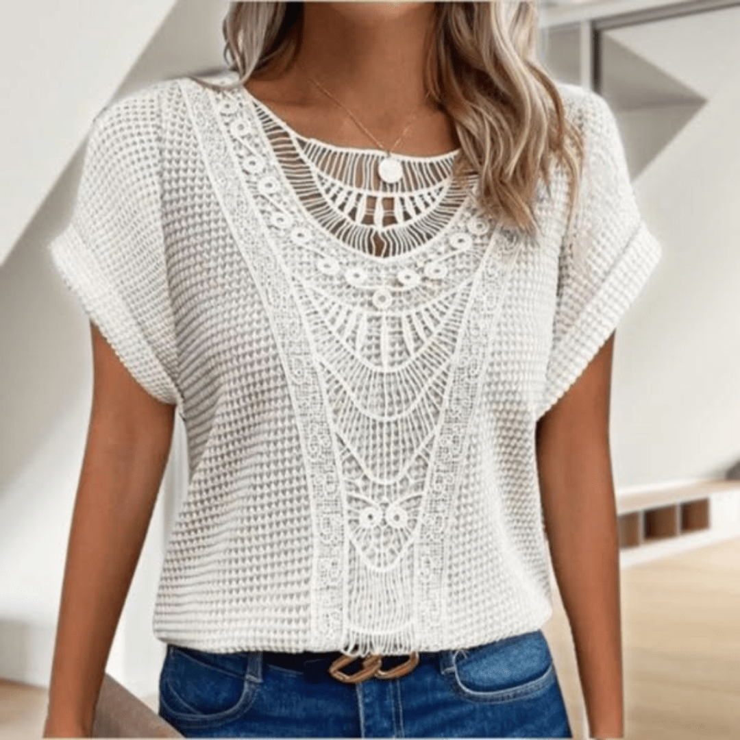 Eva™ | Elegant Ibiza-inspireret Bluse