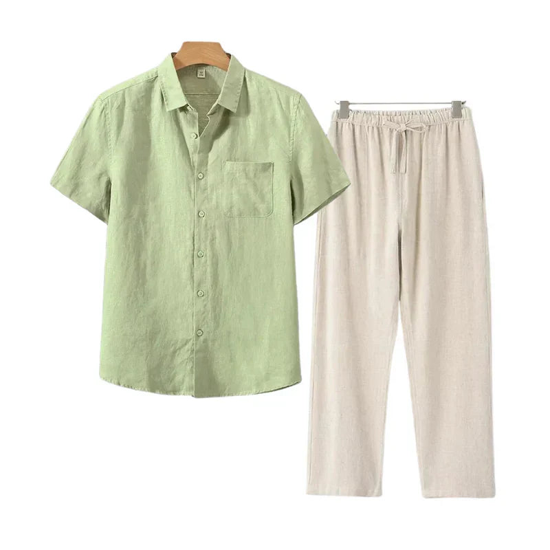 Frederik™ | Linned Combo Korte Mouw