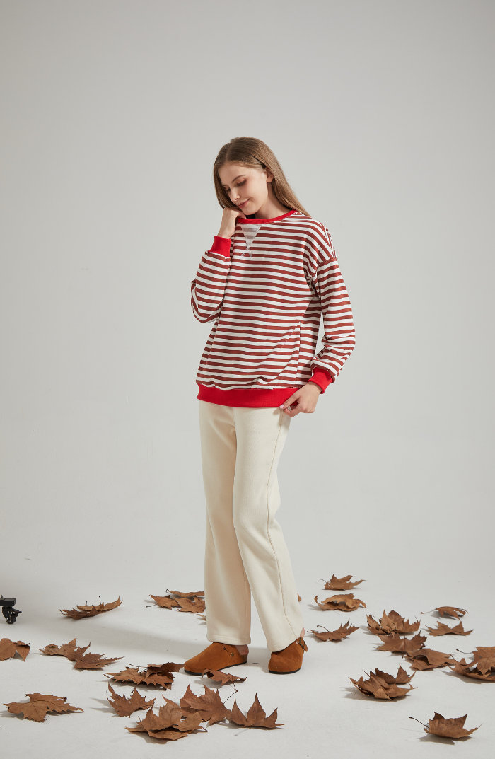 Frederika™ | Oversized stribet sweater