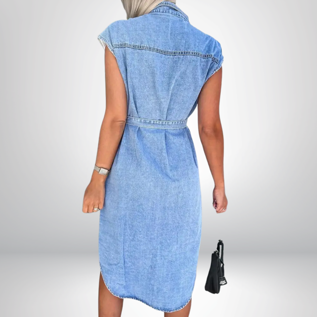 Frederika™ | Hverdags Chic Denimkjole