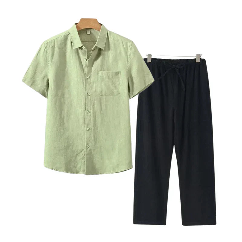 Frederik™ | Linned Combo Korte Mouw