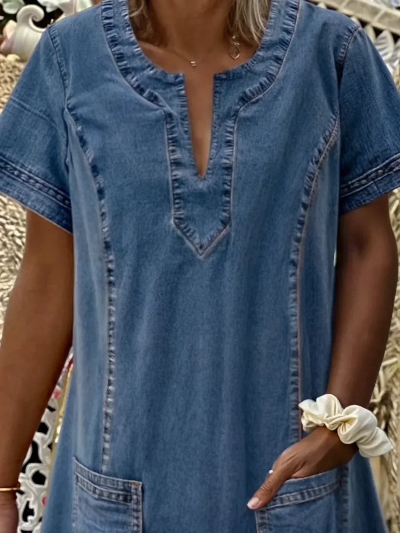 Frederika™ | Blød Denimkjole