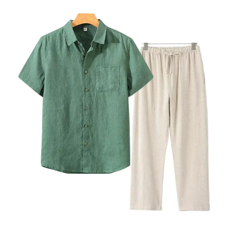 Frederik™ | Linned Combo Korte Mouw