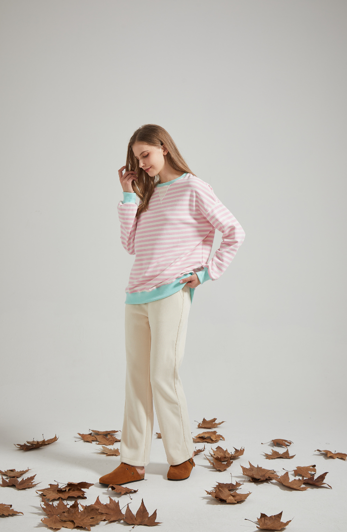 Frederika™ | Oversized stribet sweater