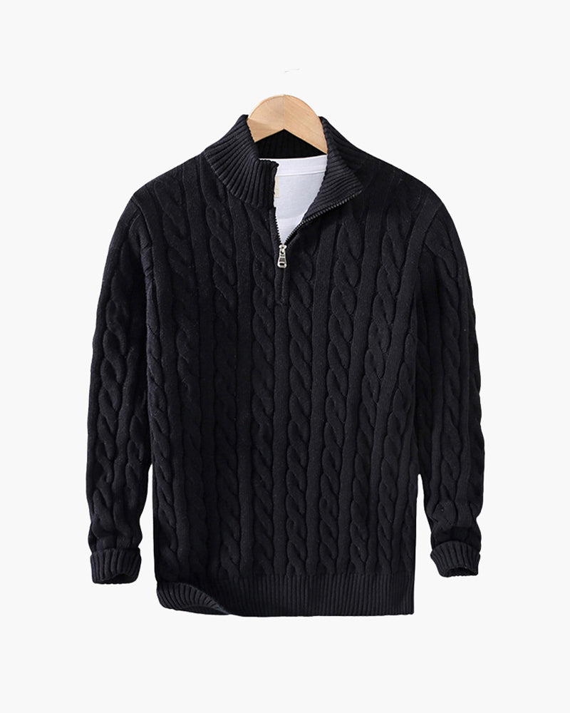 Frederik halvzip-sweater