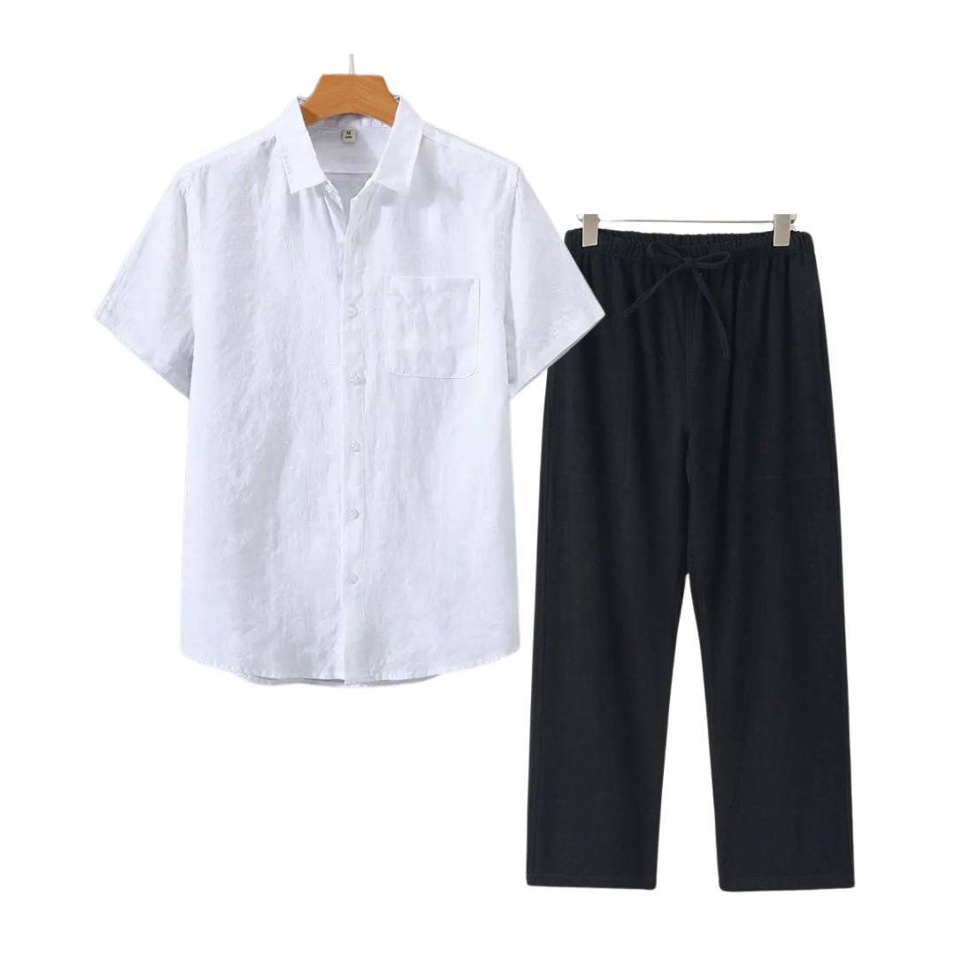 Frederik™ | Linned Combo Korte Mouw