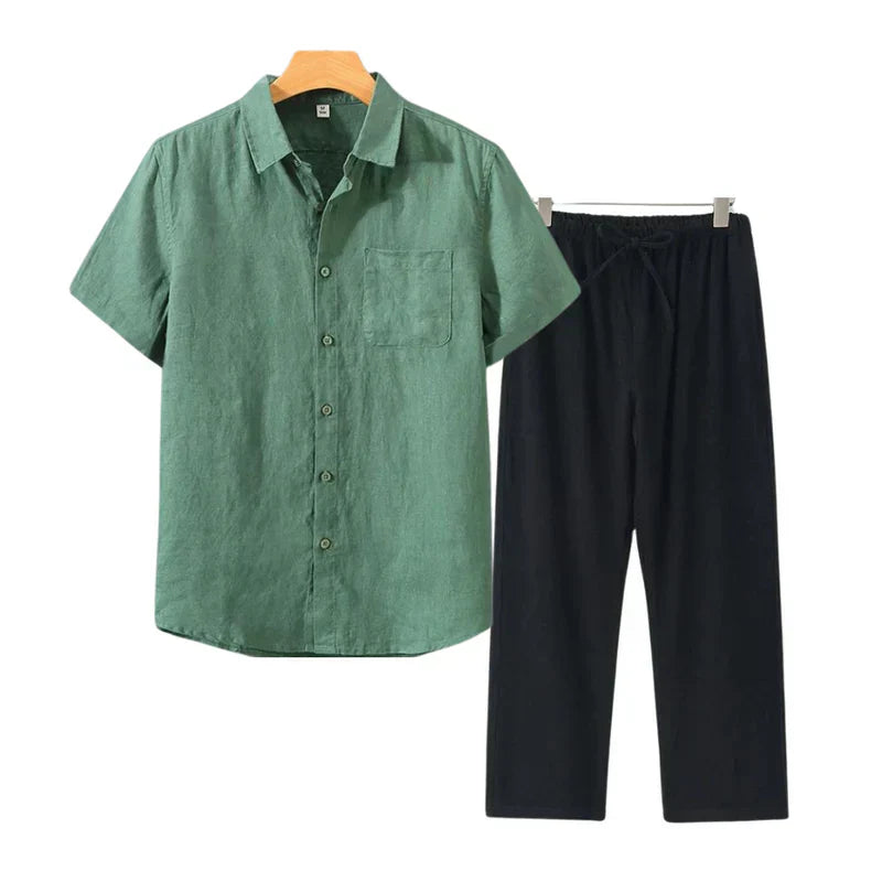 Frederik™ | Linned Combo Korte Mouw
