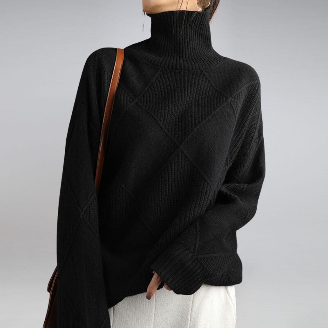Frederika™ | Blød Rullekravesweater