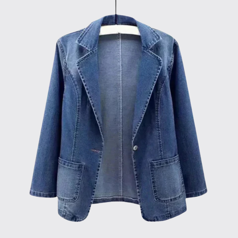 Frederika™ | Stilfuld Denimblazer Til Kvinder