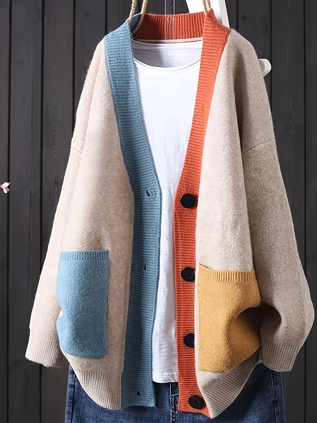 Frederika™ | Afslappet Farverig Cardigan