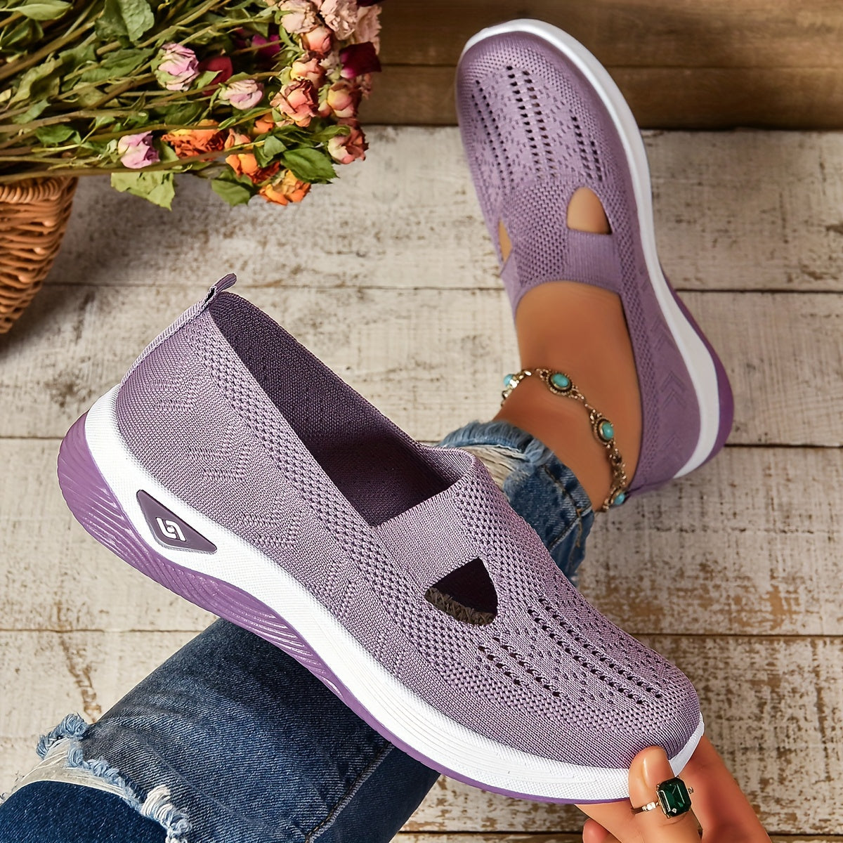 Carmelle – Slip-On åndbare vandresko